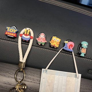 Car Hook Front Row Creative Multi-Functional Car Organizer Storage Sticky Hook Cute Internet Celebrity Car Co-Pilot Hook U2PP