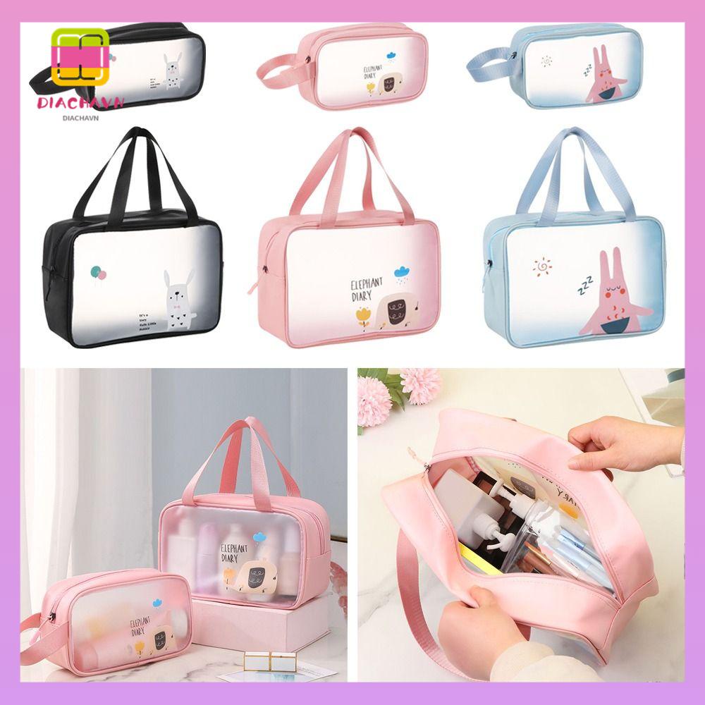 DIACHAVN Túi Đựng Đồ Trang Điểm Sức Chứa Lớn Họa Tiết Hoạt Hình