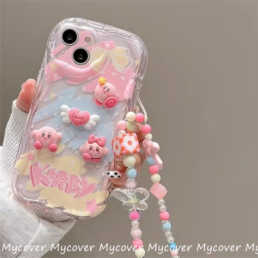 Ốp Điện Thoại Silicon Mềm Chống Sốc Hình Búp Bê Kirby 3D Cho iPhone 11 12 13 14 Pro Max X Xr Xs 8 7 6 Plus SE 2020