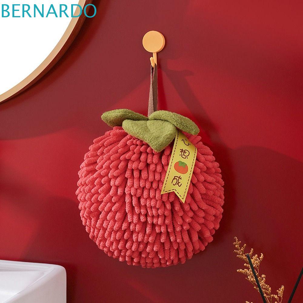 BERNARDO Khăn Lau Tay Bằng Sợi Microfiber Chenille Mềm Mại Thấm Hút Nước Nhanh Khô Hình Quả Bóng Tròn Dành Cho Gia Đình