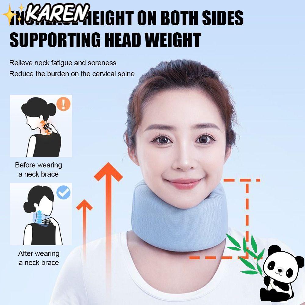 KAREN Đai Nẹp Cổ Hỗ Trợ Điều Chỉnh Tư Thế Giảm Đau