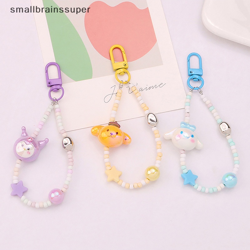 Móc Khóa Hình Búp Bê Nhỏ Dễ Thương Nhiều Màu Sắc Có Dây Xỏ Hạt Dành Cho Bạn Nữ / Ba Lô / Túi Xách / Pendent SBS