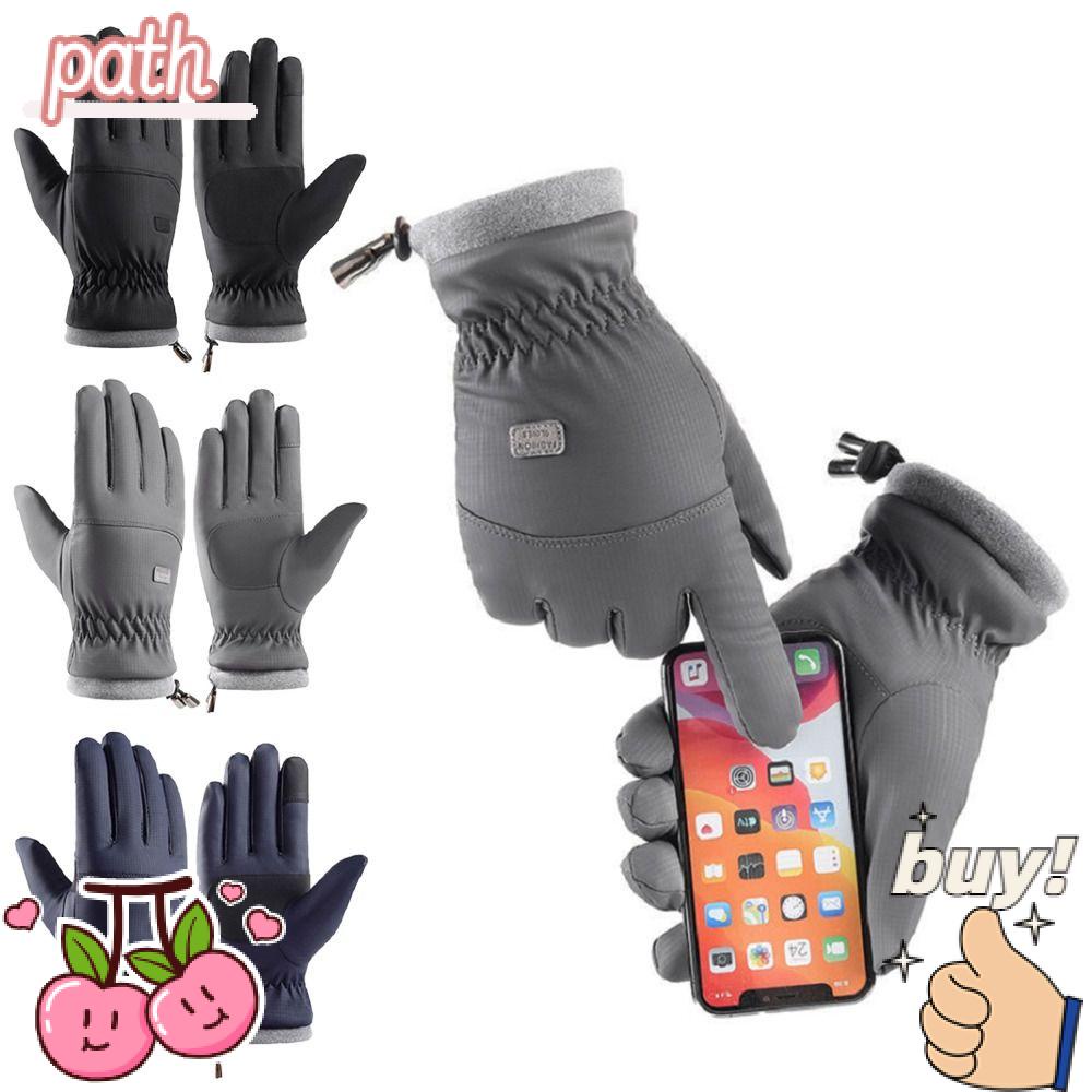 PATH Găng Tay Thể Thao Nam Phủ Lông Giữ Ấm Thời Trang Thu Đông