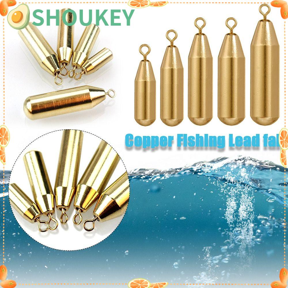 SHOUKEY Set 10 Chì Câu Cá Bằng Đồng