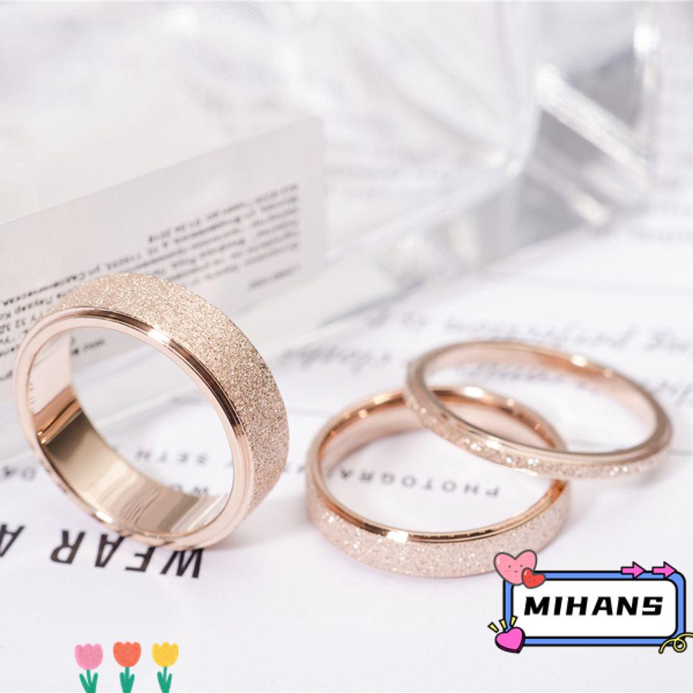 MIH Nhẫn Nam 2 / 4 / 6mm Chất Liệu Thép Không Gỉ