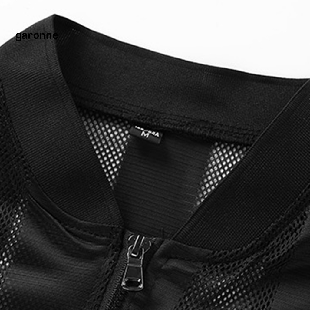 Áo Khoác Chống Nắng Tay Dài Cổ Đứng Siêu Mỏng Đục Lỗ Thoáng Khí Thời Trang Đường Phố Cho Nam