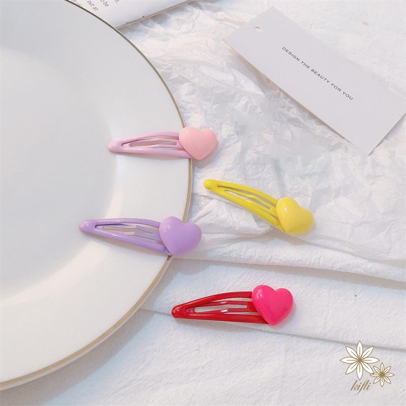 Kẹp Tóc Hình Trái Tim Xinh Xắn Phong Cách Hàn Quốc Cho Nữ