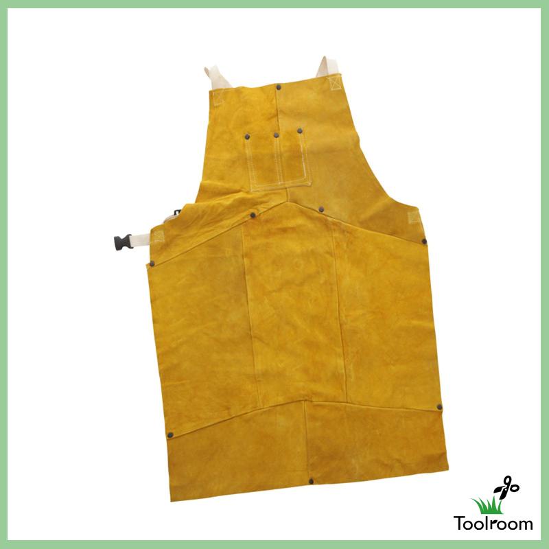 Tạp Dề Bằng Da Bò Thoáng Khí Chuyên Dụng Cho Thợ Hàn / Nướng BBQ