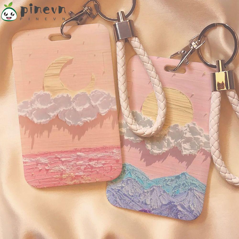 PINEVN Ví Nhựa Đựng Thẻ Tín Dụng / Xe Buýt Dễ Thương Cho Nam Và Nữ