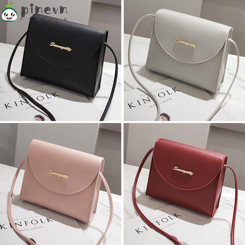 PINEVN Túi Đeo Vai Chéo Thiết Kế Đơn Giản Thời Trang Cho Nữ