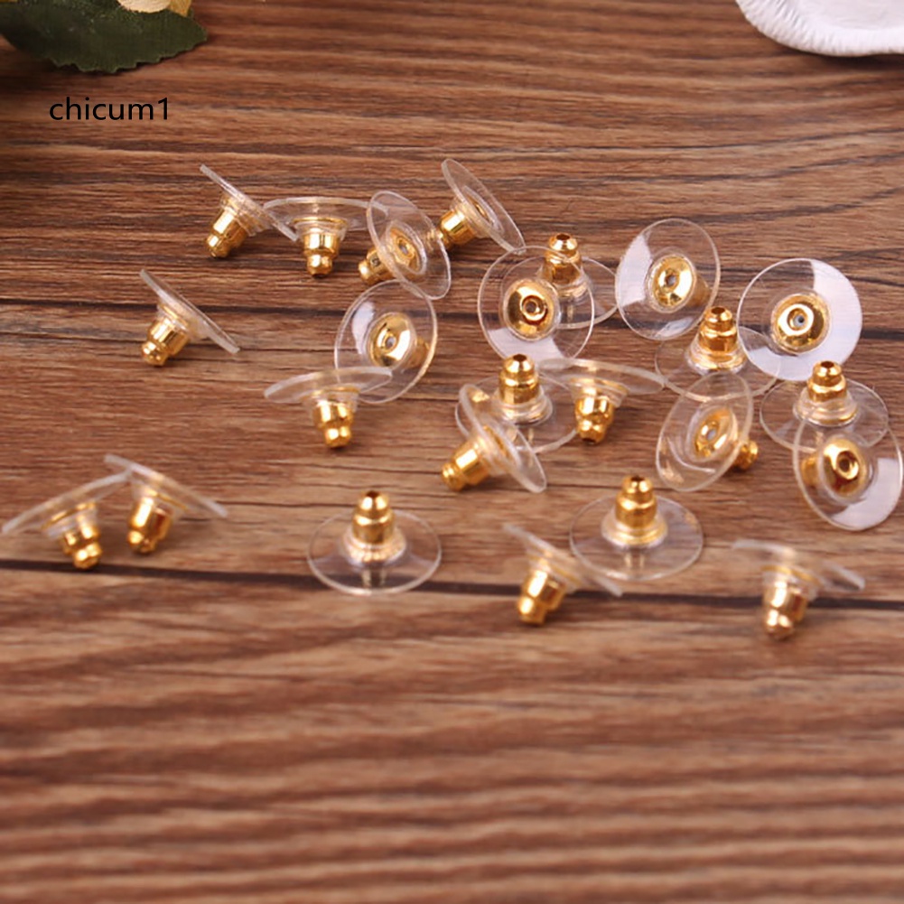 Set 50 Nút Chặn Bông Tai Nhiều Màu Sắc