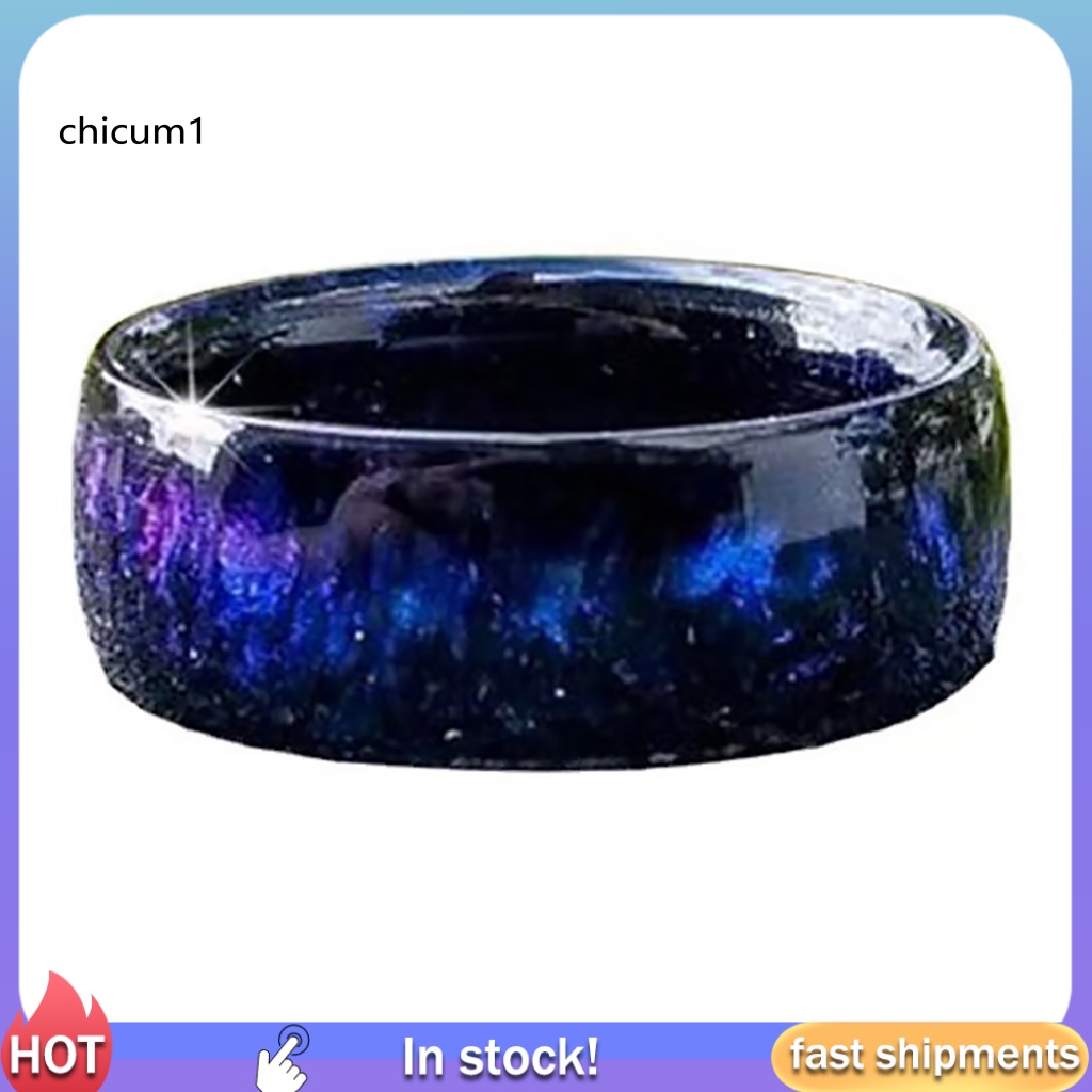 Nhẫn Đeo Tay CC Resin Acrylic Đầy Màu Sắc Bắt Mắt Cho Nữ