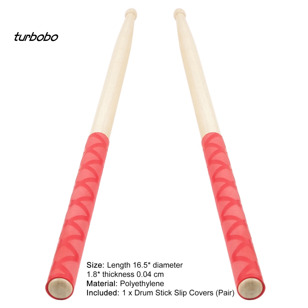 1 Cặp Vỏ Bọc Gậy Đánh Trống Co Nhiệt Chống Trượt Chống Trầy Xước Tiện Dụng