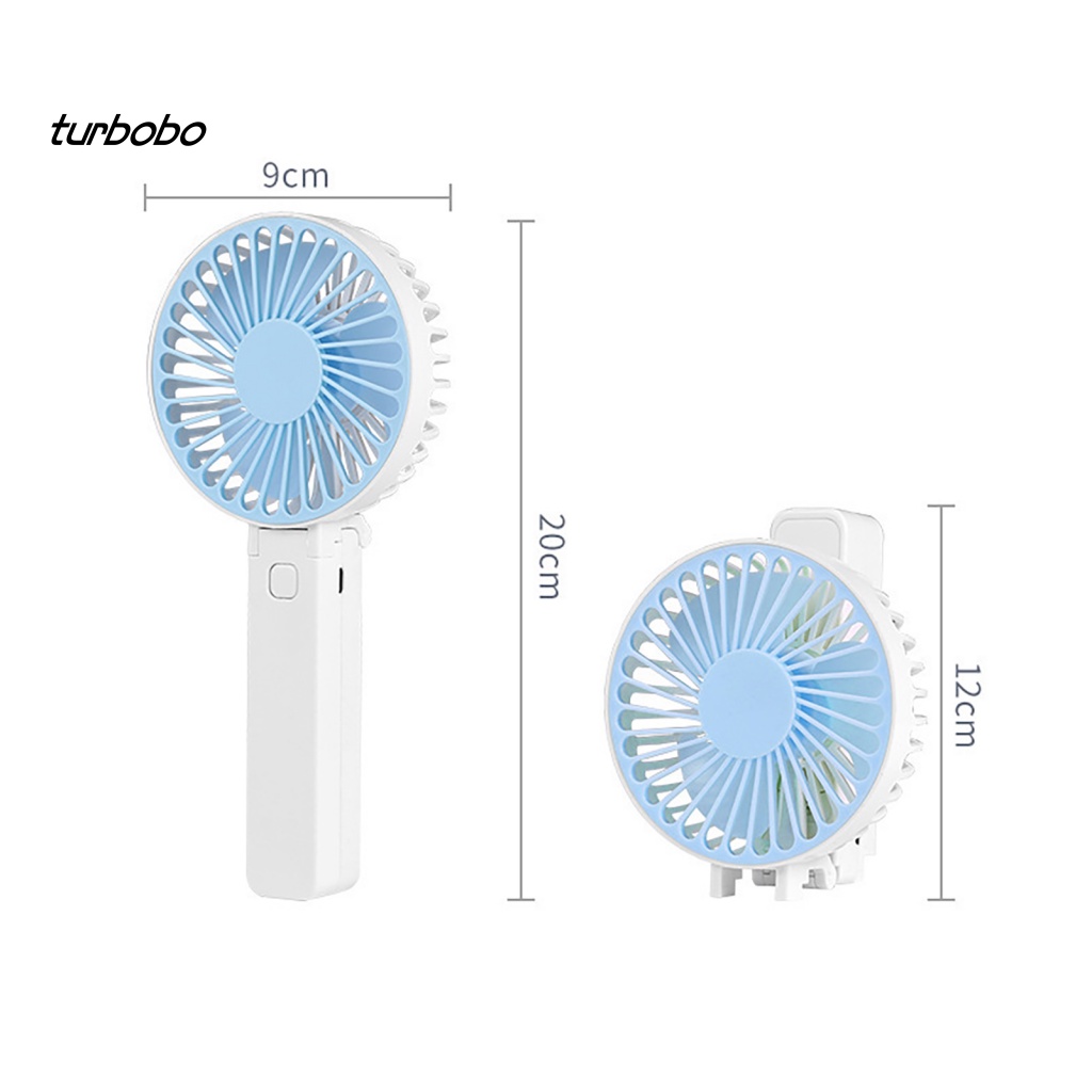 Quạt Mini 3 Bánh Răng Cầm Tay Có Thể Gập Lại Sạc USB