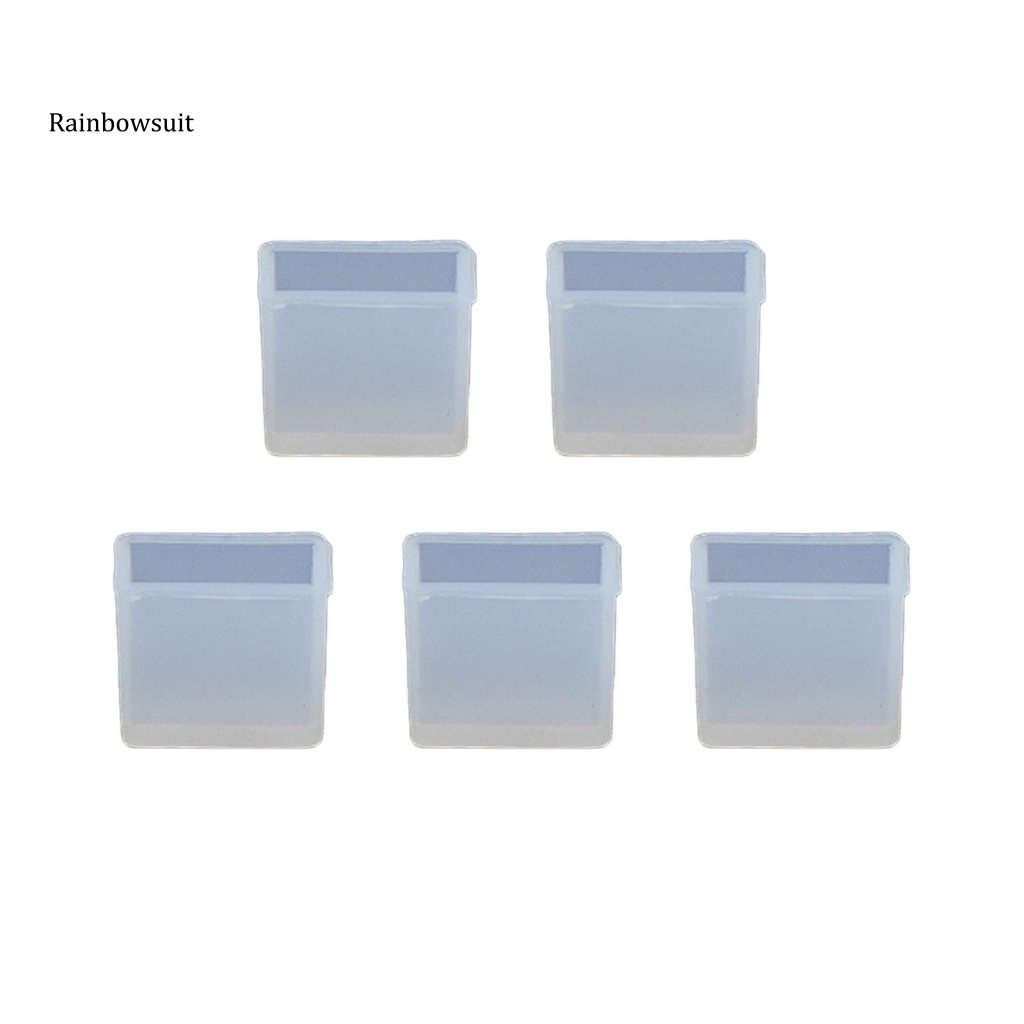 Set 5 Nắp Nhựa Bảo Vệ Phích Cắm Sạc USB Chống Bụi Cho Điện Thoại Di Động