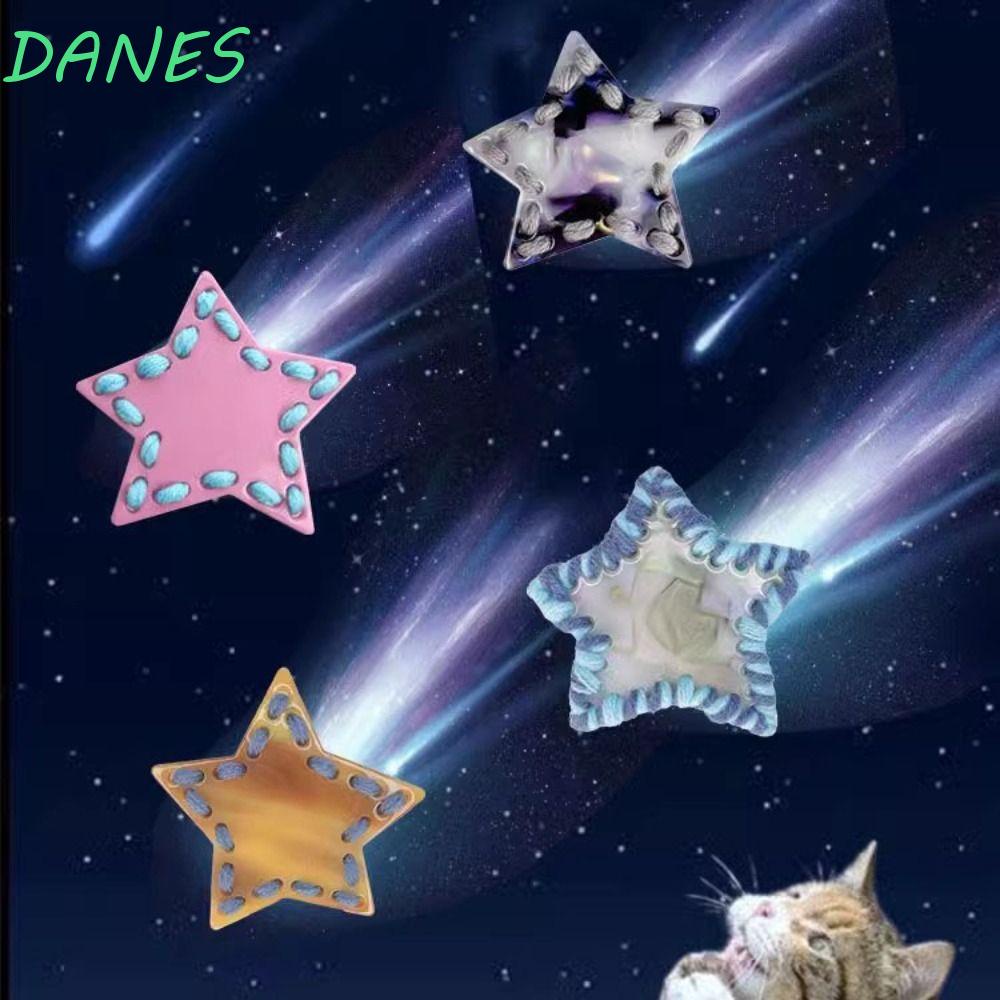 DANES Kẹp Tóc Nhựa Hình Ngôi Sao Xinh Xắn Dành Cho Nữ