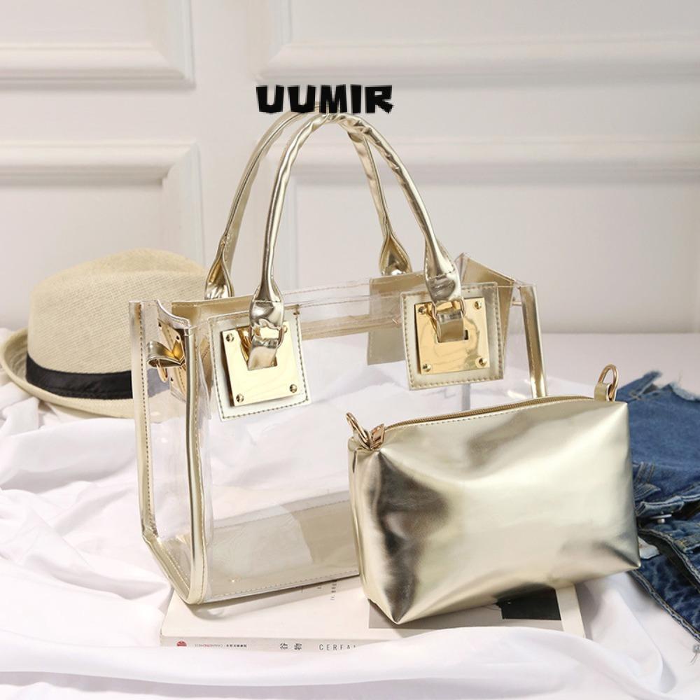 UUMIR Túi Đeo Chéo Trong Suốt Hình Vuông Cỡ Lớn Bằng PVC Thời Trang Cho Nữ