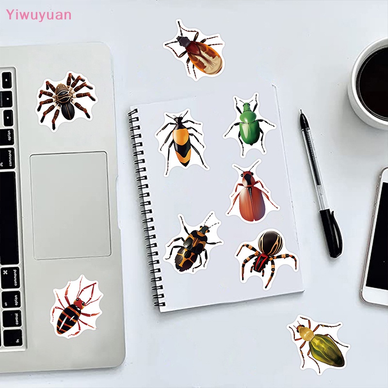 Bộ 50 Miếng Dán Hình Côn Trùng Graffiti Trang Trí Vali Laptop / Điện Thoại / Sổ Tay DIY Mới