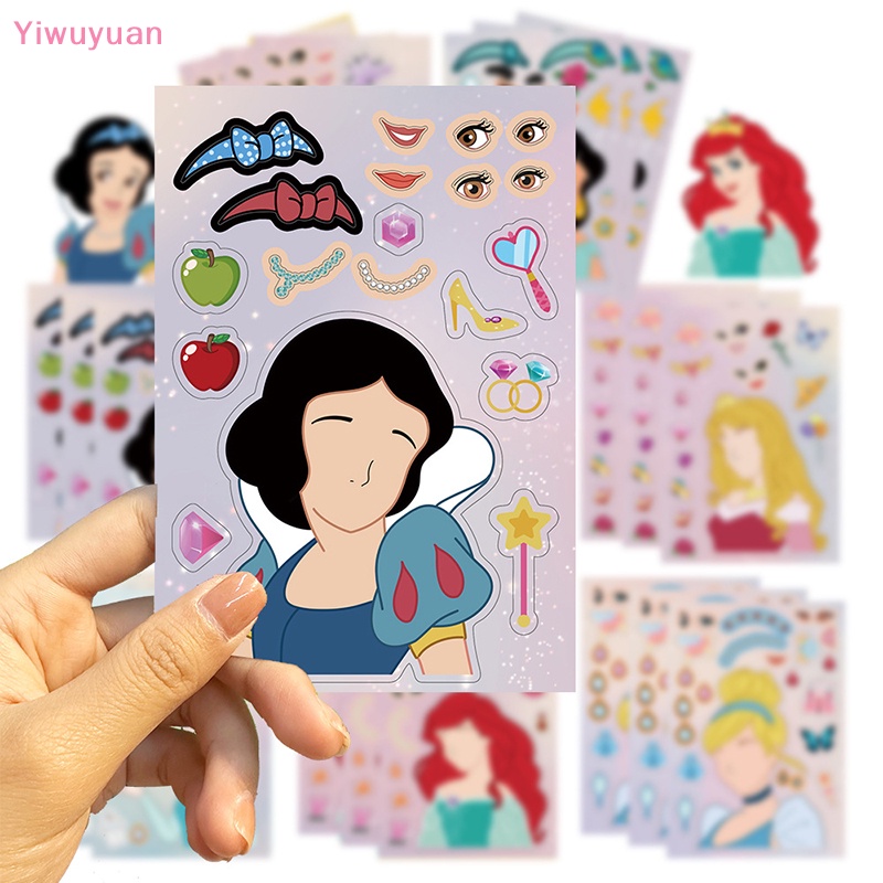8 Miếng Dán Xếp Hình Công Chúa Disney Cho Bé