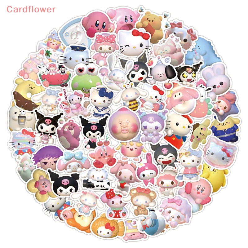 Bộ 60 / 120 Miếng Dán 3D Chống Thấm Nước Hình Kuromi My Melody Dễ Thương