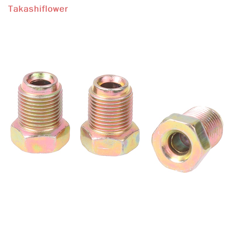 [TakashiflowerV] Bộ Đai Ốc Ống Xi Lanh M12mm X1mm Vàng Kết Nối Dây Phanh