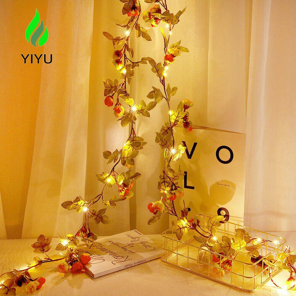 YIYU Dây Đèn LED 20 Bóng Hình Hoa Trang Trí Đa Năng