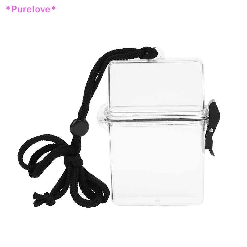 Hộp Đựng Tiền / Thẻ / Chìa Khóa Phân Loại Bằng Nhựa Trong Suốt Chống Thấm Nước Mới