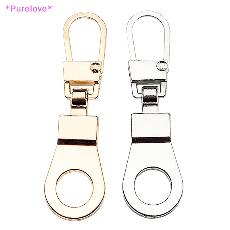 Set 5 Đầu Khóa Kéo Thay Thế Bằng Kim Loại Dành Cho Ba Lô / Ví Có Thể Tháo Rời Mới