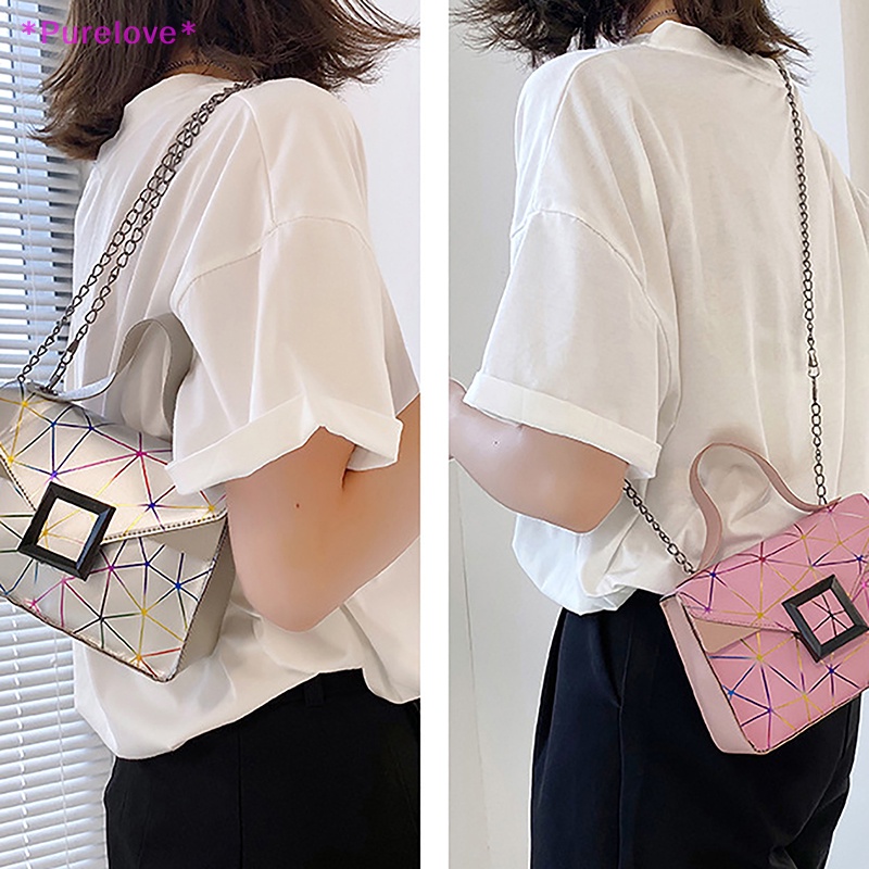 Túi Đeo Chéo Da PU Trong Suốt Thời Trang Dành Cho Nữ Mới