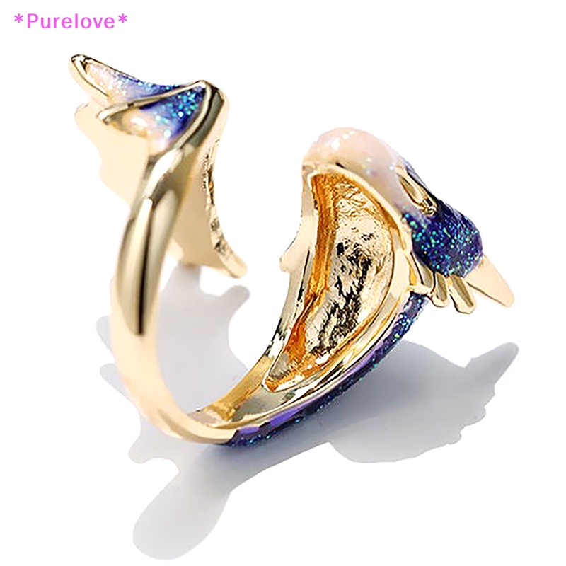 Nhẫn Hình Rắn / Rồng Tráng Men Có Thể Điều Chỉnh Phong Cách Viking Thời Trang Cho Nữ Mới