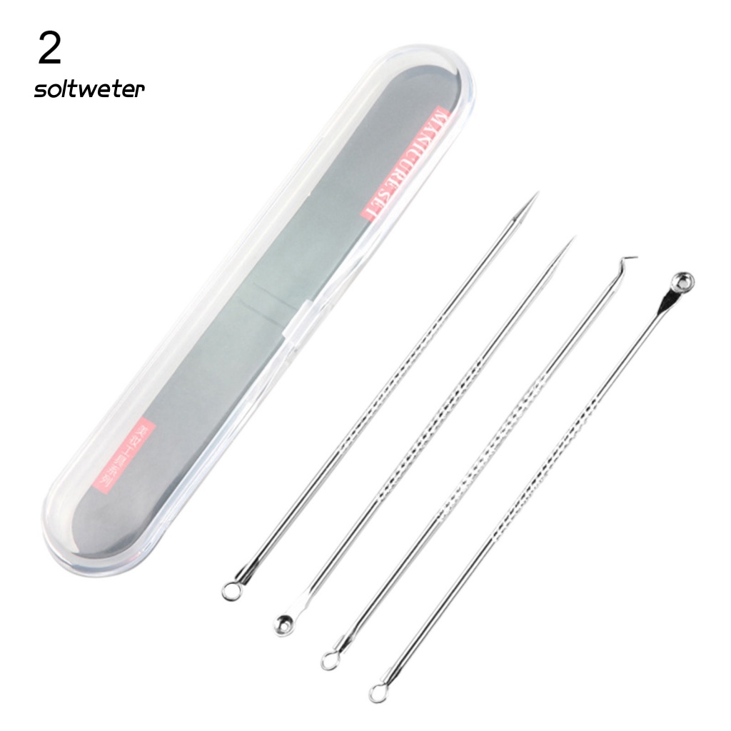 Bộ 4 Dụng Cụ Nặn Mụn Bằng Thép Không Gỉ Tiện Dụng