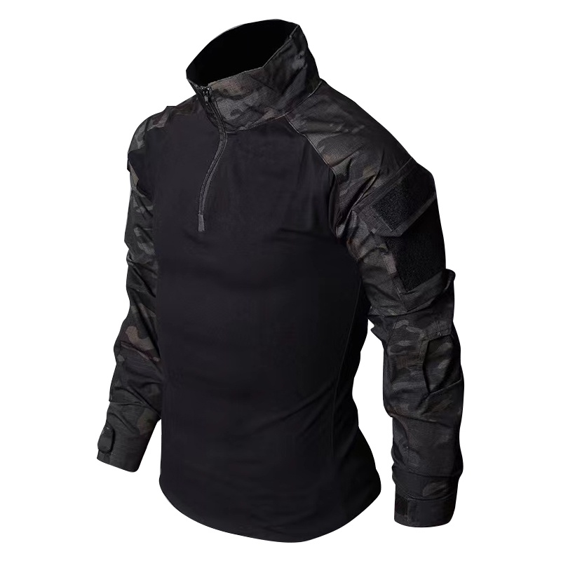 Áo Thun Nam Dài Tay Họa Tiết Rằn Ri