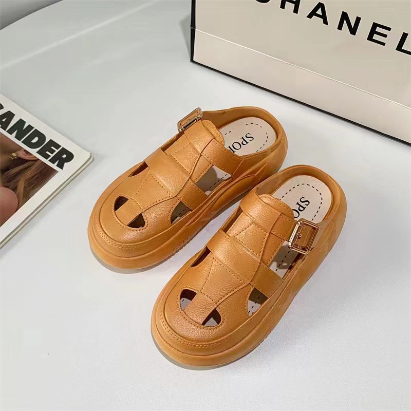 Dép Sandal Đế Dày Thời Trang Đi Biển Mùa Hè Cho Nữ