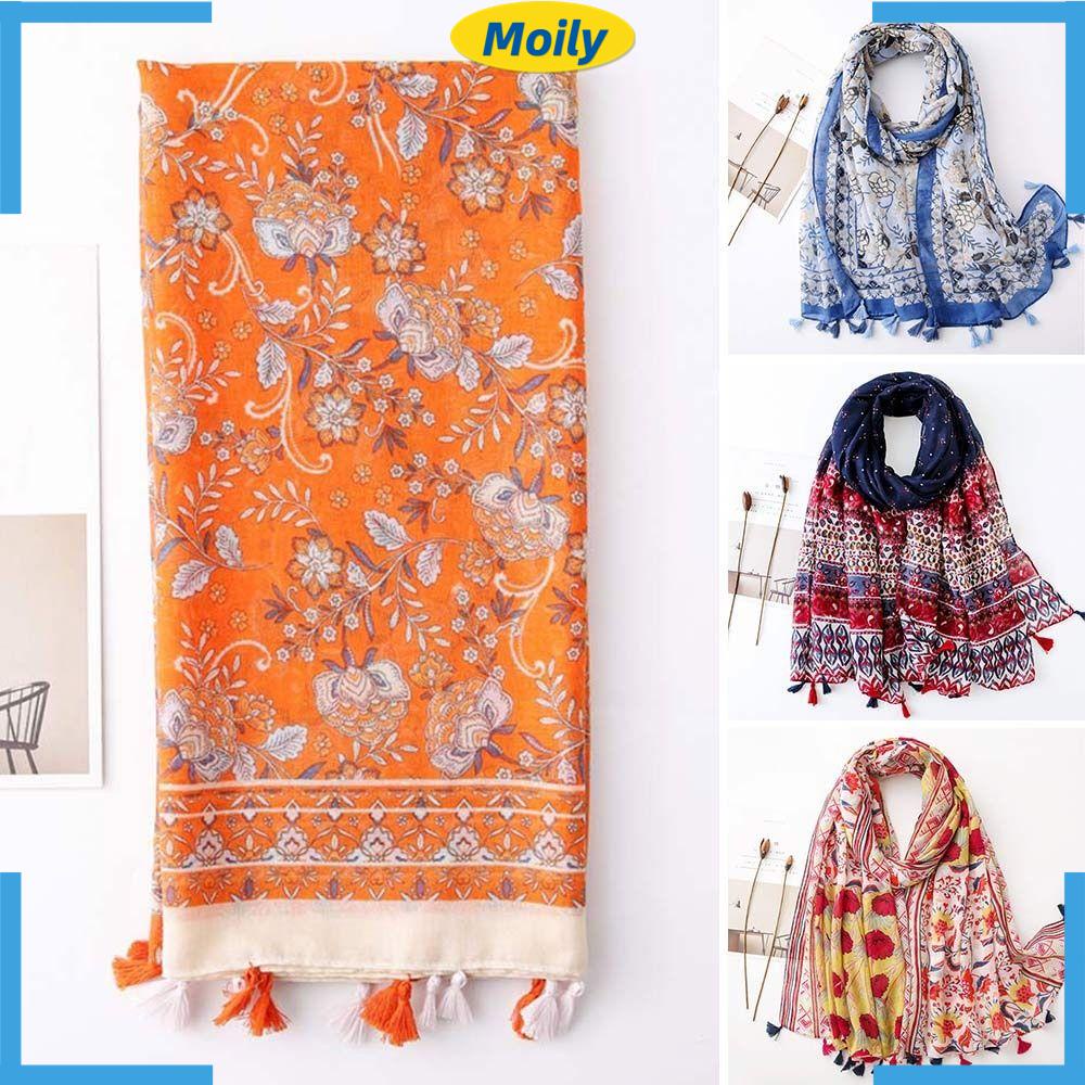 MOILYVN Khăn Trùm Đầu Hijab Mềm Mỏng