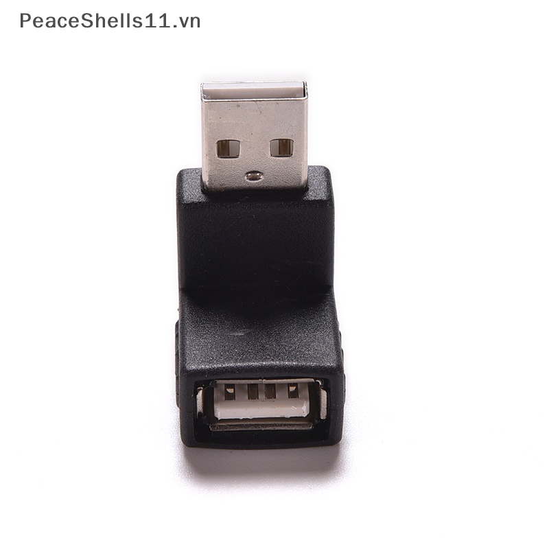 Đầu Nối Chuyển Đổi USB 2.0 Male Sang Female Góc 90 Độ