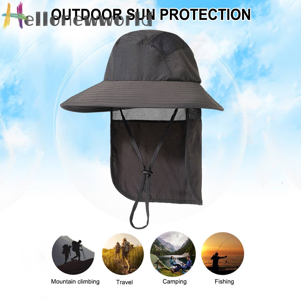 Mũ Boonie Thoáng Khí Chống Nắng Có Màn Che Dùng Khi Chạy Bộ Leo Núi Sự Bảo