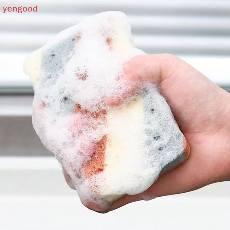 (YGD) Miếng Bọt Biển Rửa Chén Bằng Bột Cotton Nén Khí Khử Nhiễm Mạnh Có Thể Tái Sử Dụng Cho