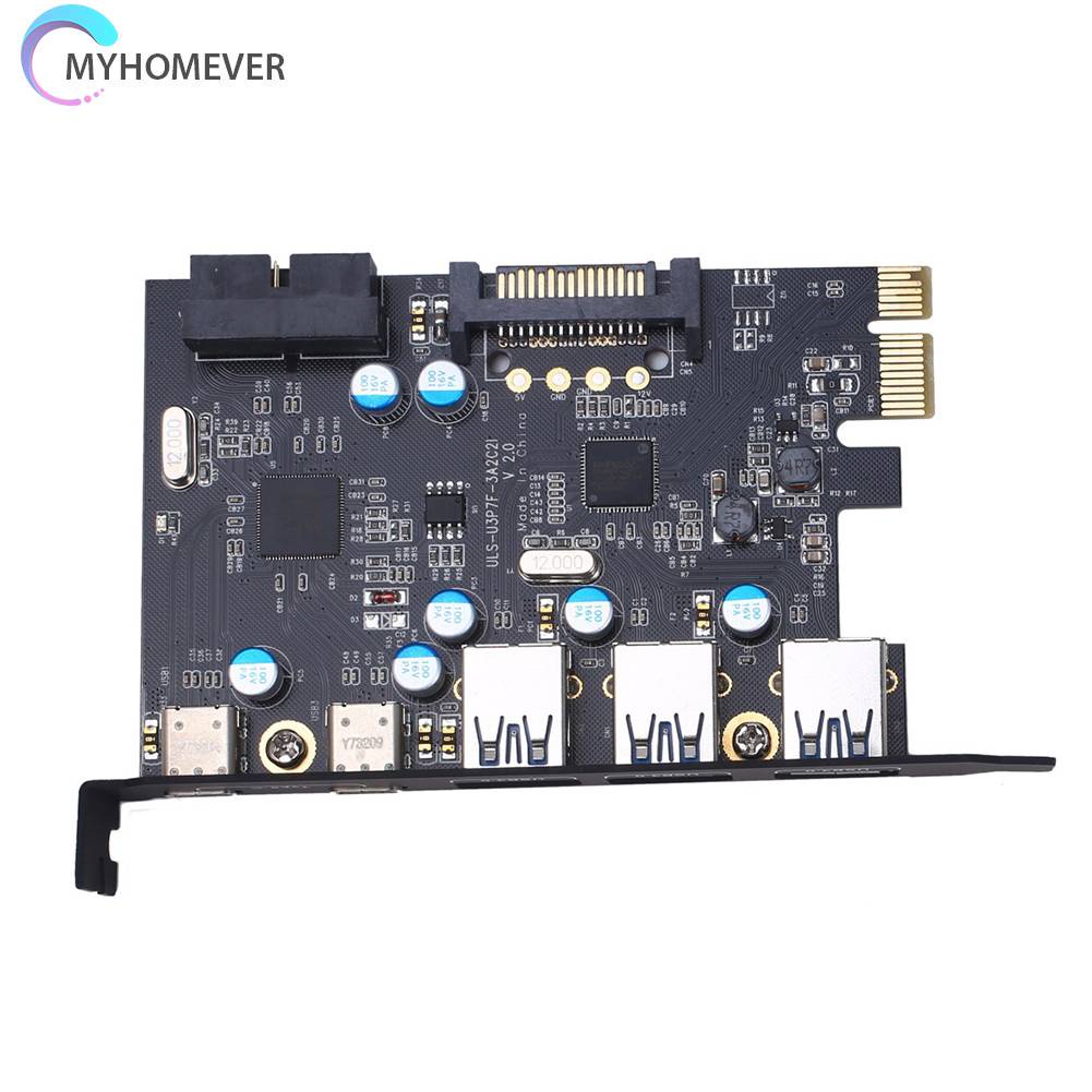 Bảng Mạch Mở Rộng USB 3.0 PCI SATA 15-Pin / 20-Pin Tương Thích Với Windows XP / Vista / 7 / 8