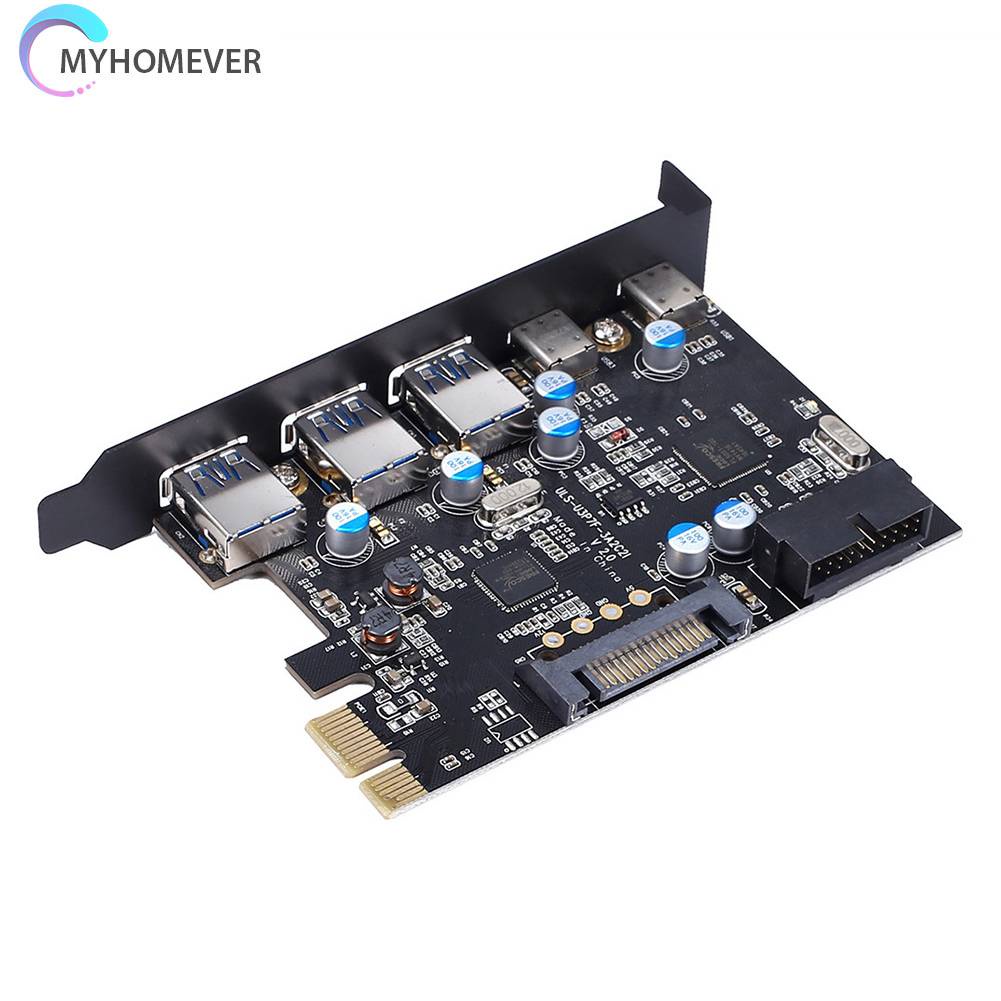 Bảng Mạch Mở Rộng USB 3.0 PCI SATA 15-Pin / 20-Pin Tương Thích Với Windows XP / Vista / 7 / 8