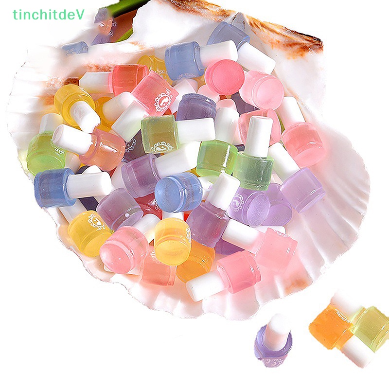 Bộ 5 Lọ Sơn Móng Tay Dạ Quang Bằng Nhựa Resin DIY