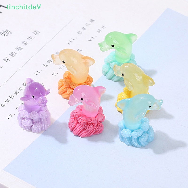 [TinchitdeV] 1 Đồ Chơi Cá Heo Phun Nước Ba Chiều Phát Sáng Trang Trí Nhà Búp Bê [Mới]