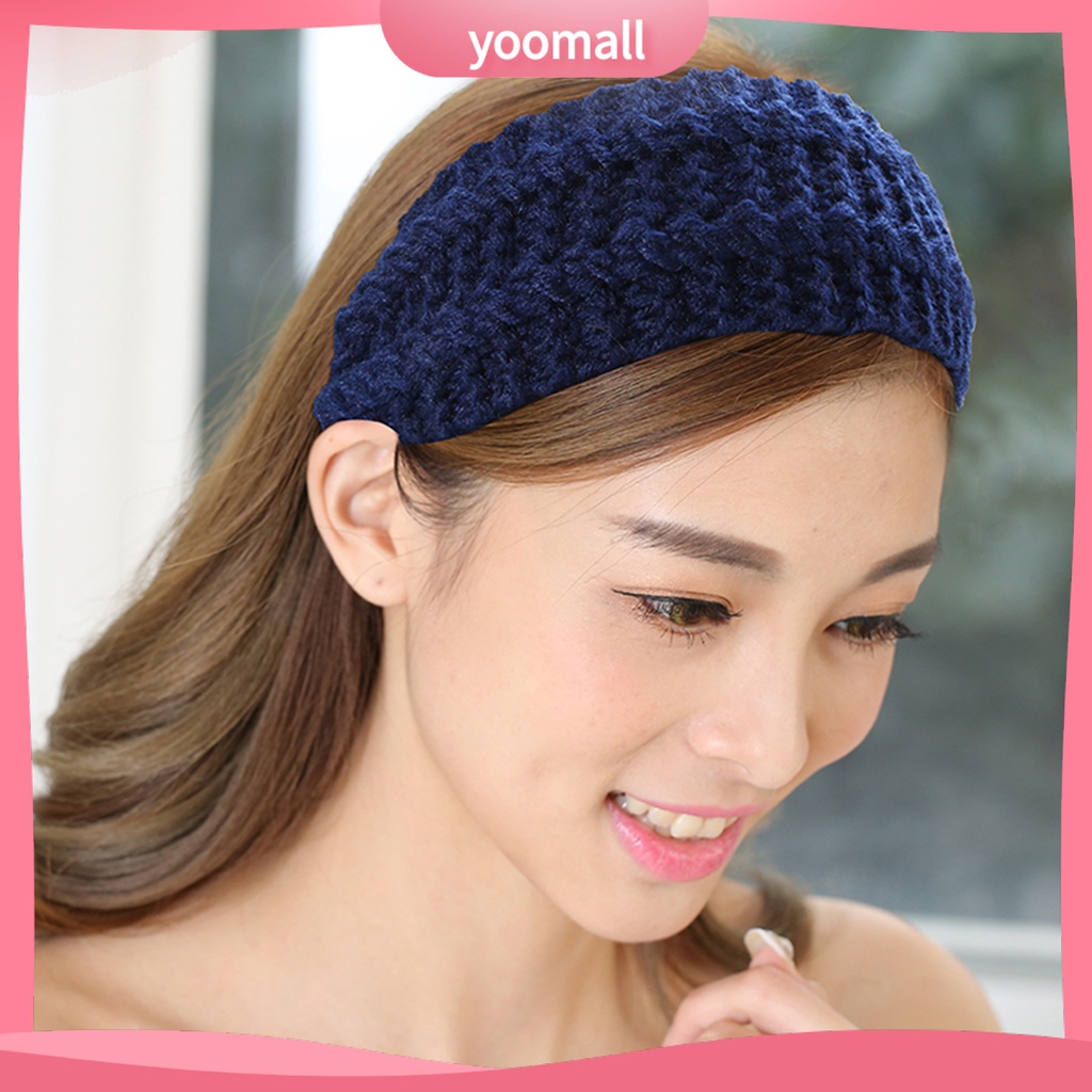 Băng Đô Bện Dây Màu Trơn Thân Thiện Với Làn Da Dành Cho Nữ