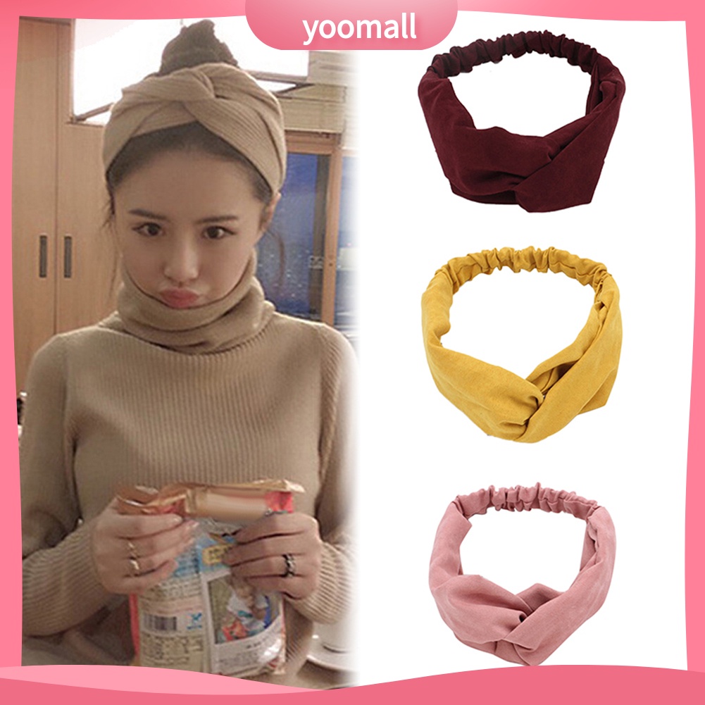 Băng Đô Cài Tóc Bằng Vải Màu Sắc Ngọt Ngào Cho Nữ