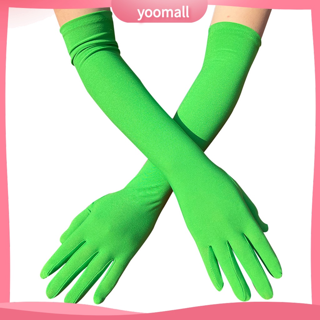 1 Đôi Găng Tay Dài Siêu Mềm Mại Thân Thiện Với Da Chống Phai Màu Dùng Để Hóa Trang / Khiêu Vũ / Quán Bar / Tiệc Tùng