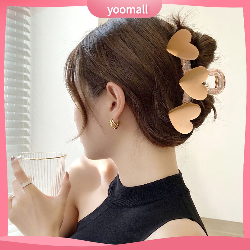 Kẹp Tóc Càng Cua Trong Suốt Co Giãn Chống Trượt Tạo Kiểu Tóc Cho Nữ