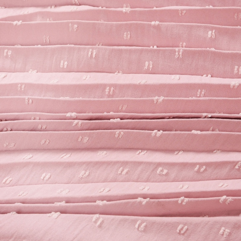 Đầm Midi Không Tay Cổ Tròn Nhún Bèo Màu Sắc Đơn Giản Thời Trang Cho Nữ