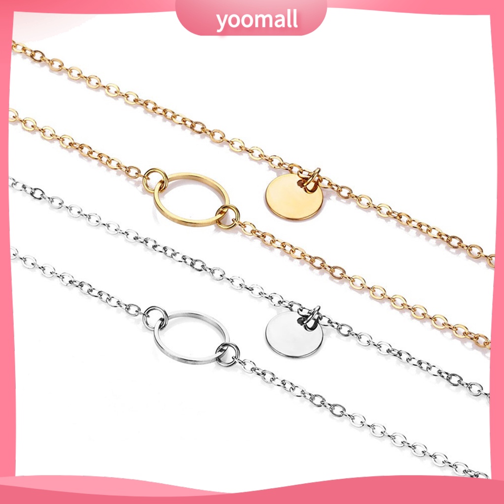 Vòng cổ 2 Lớp Mặt Tròn Thoải Mái Hợp Thời Trang