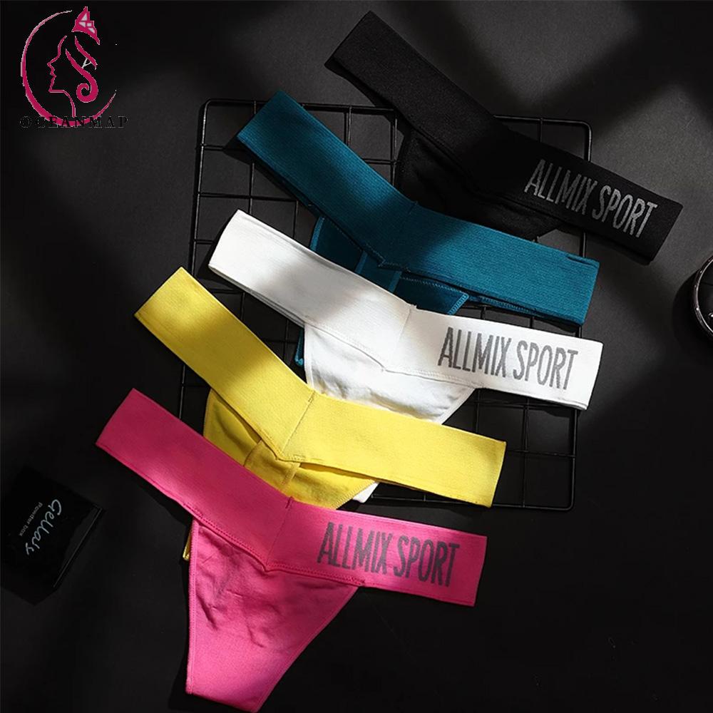 OCEANMAP Quần Lót Thể Thao Lưng Thấp Giấu Đường May