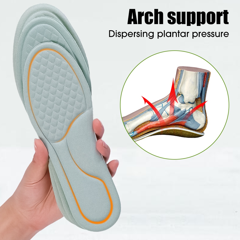 1 Cặp Đệm Lót Giày Bằng Xốp Nano Lưới Siêu Mềm Thoáng Khí Thoải Mái Có Thể Thay Thế Cho Nam Và Nữ