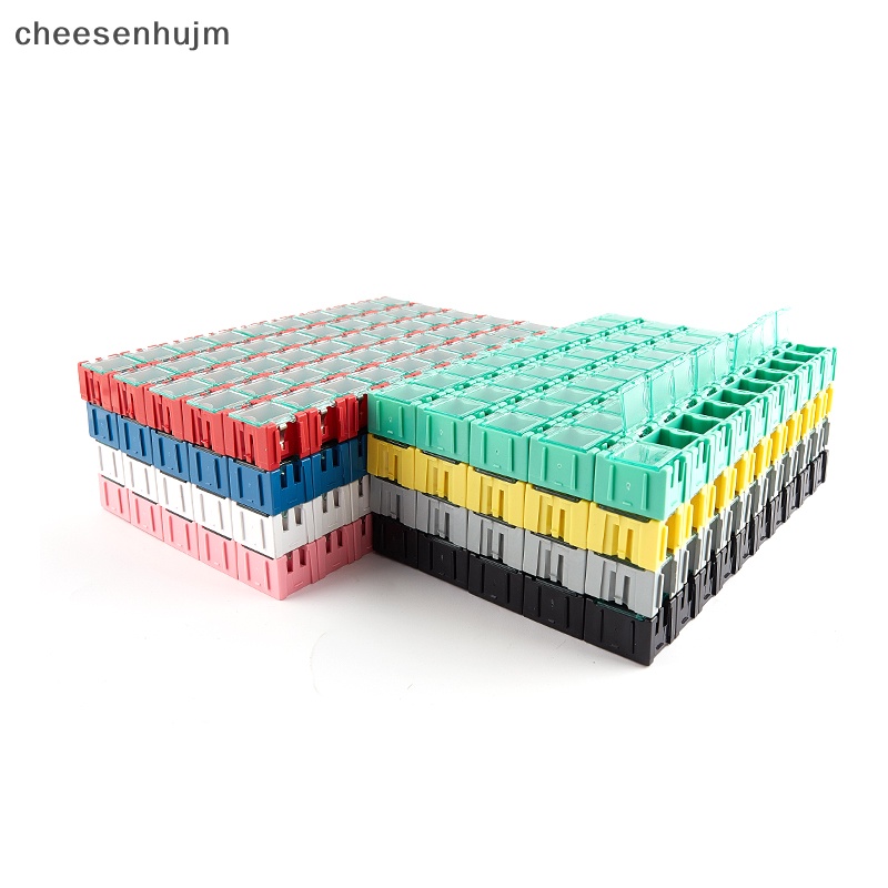 Bộ 50 Hộp Đựng Linh Kiện Điện Tử SMD SMT Mini Tiện Dụng